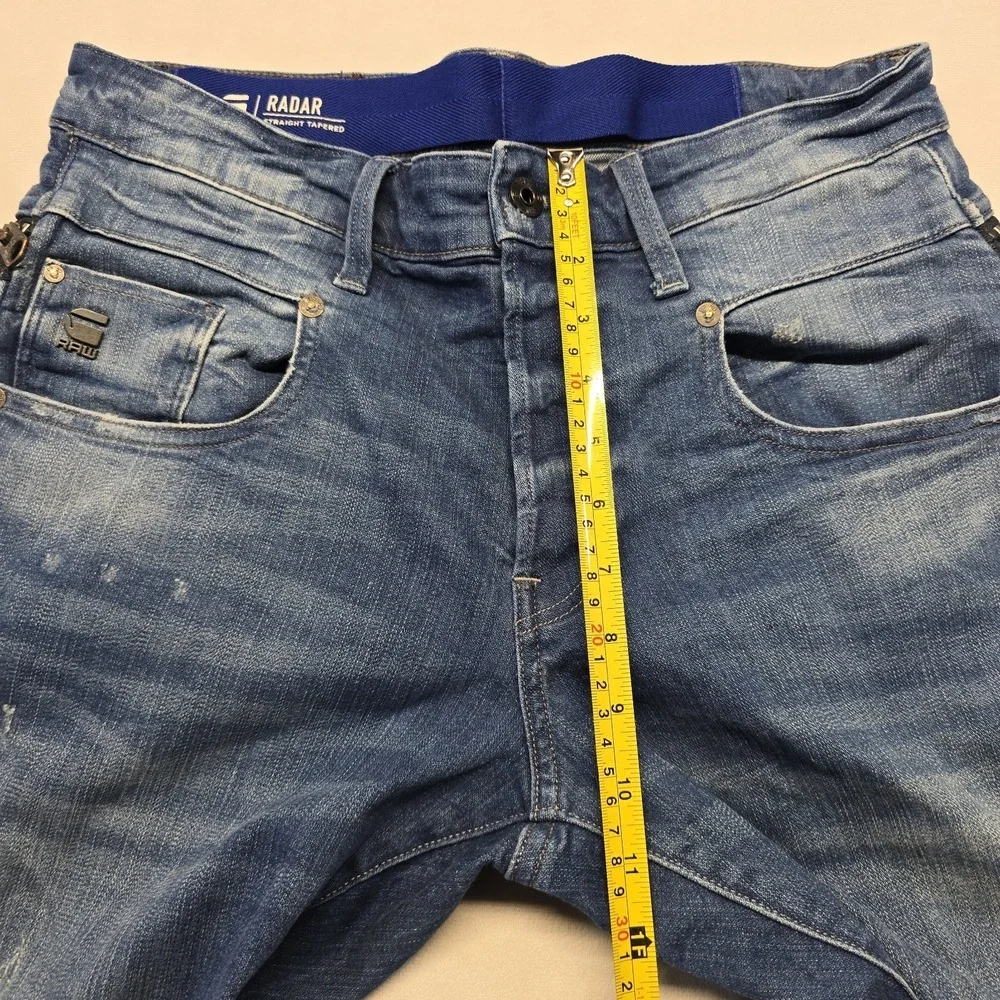 G Star Raw Radar Flightsuit Straight Tapered Jeans Men Size 31x32 Blue